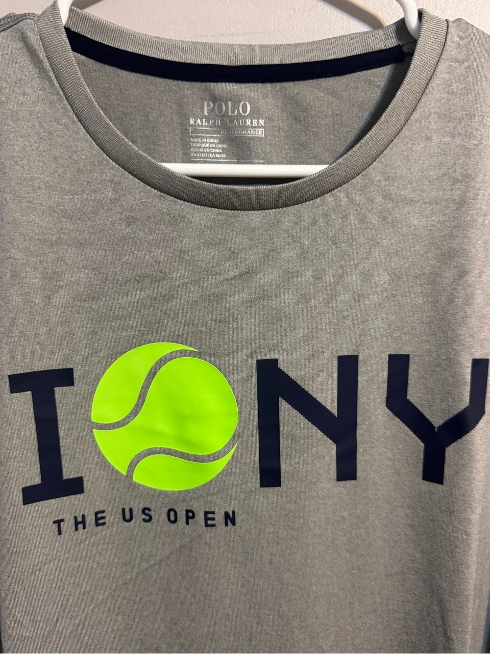 Polo Ralph Lauren US Open 2017 Performance Tennis Shirt Gray Men’s L